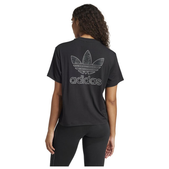 Adidas Γυναικεία κοντομάνικη μπλούζα Snakeskin Trefoil Tee